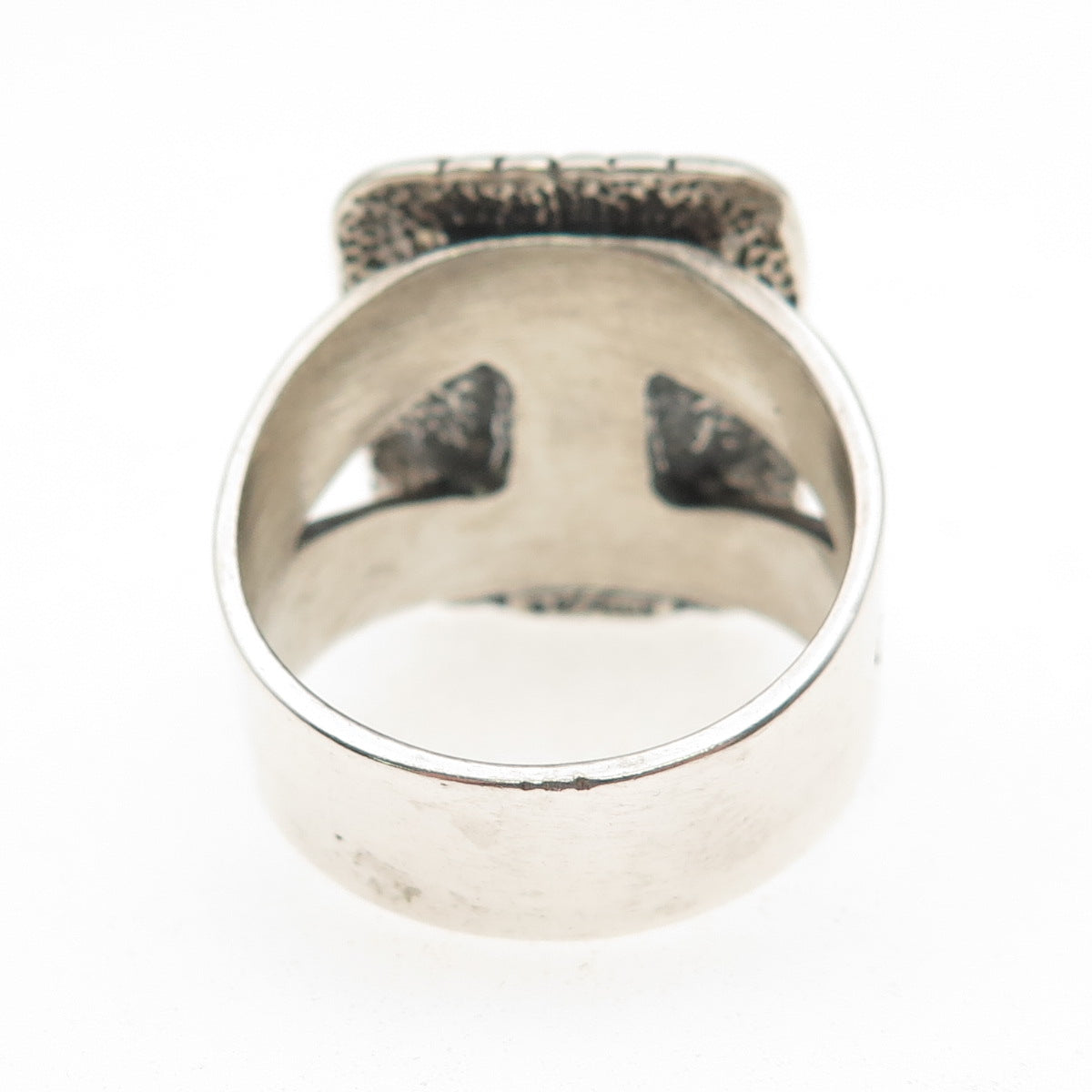 Carolyn Pollack Old Pawn 925 Sterling Silver Vintage Turquoise Ring Size 12.75