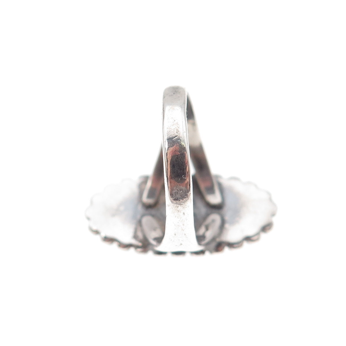 Ted Ott Old Pawn 925 Sterling Silver Vintage Southwestern Beaded Ring Size 5.25