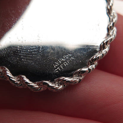 JAY POSON 925 Sterling Silver Vintage Merry Christmas Candle Charm Pendant