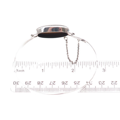 Kultasepat Salovaara 925H Sterling Vintage 1971 Finland Tiger Eye Bracelet 7"