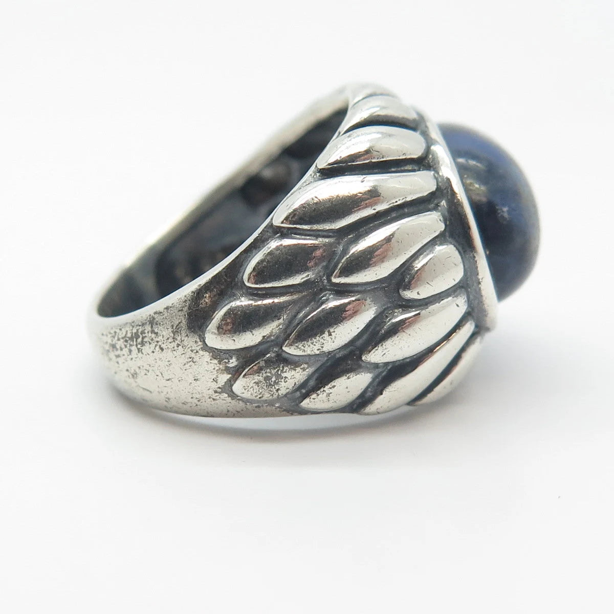 925 Sterling Silver Vintage Ross Simons Real Sodalite Gemstone Ring Size 5