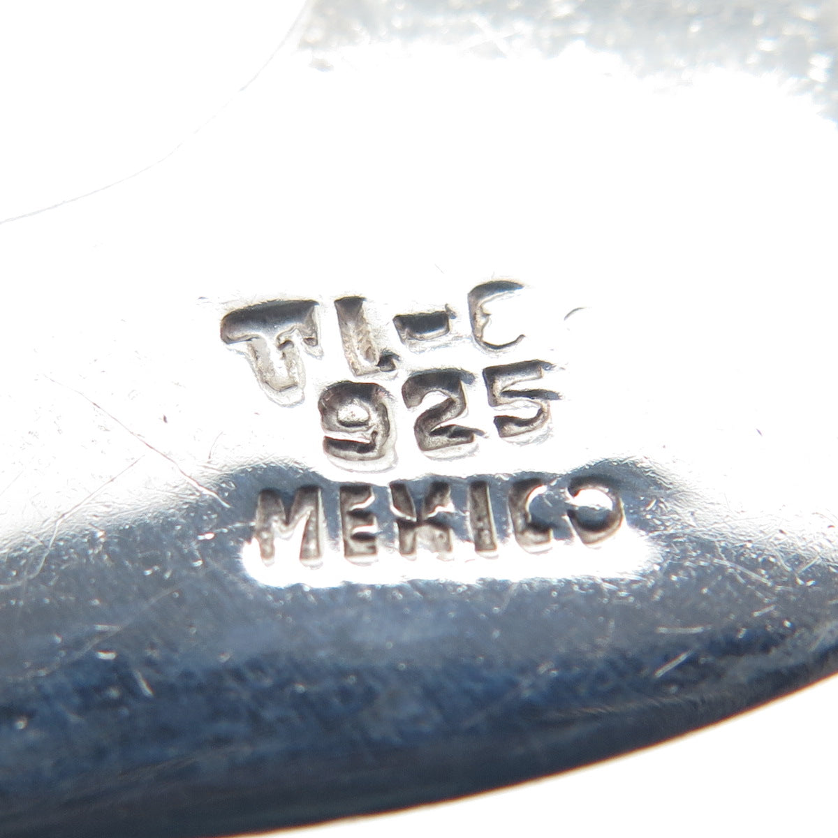 925 Sterling Silver Vintage Mexico Modernist Open Heart Pin Brooch