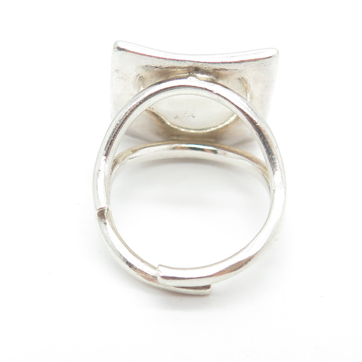 925 Sterling Silver Vintage Tribal Adjustable Ring Size 8.75