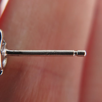 925 Sterling Silver Pear-Cut Stud Earrings