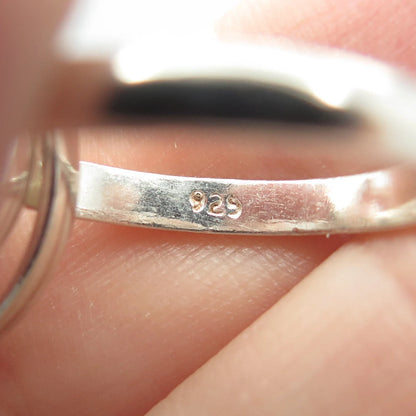 925 Sterling Silver Vintage Trinity Band Ring Size 6