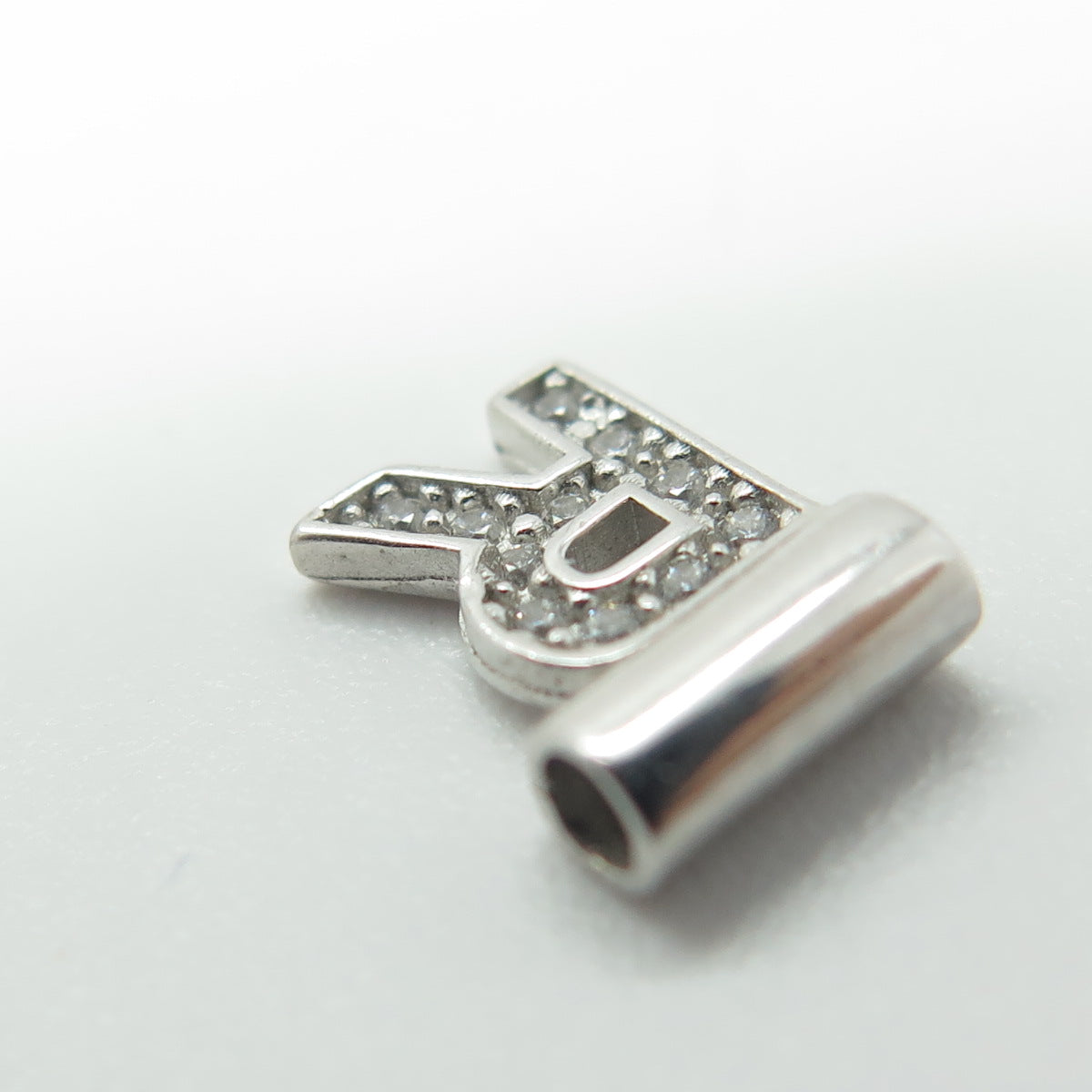 NOMINATION Italy 925 Sterling Silver C Z Letter "R" SeiMia Pendant