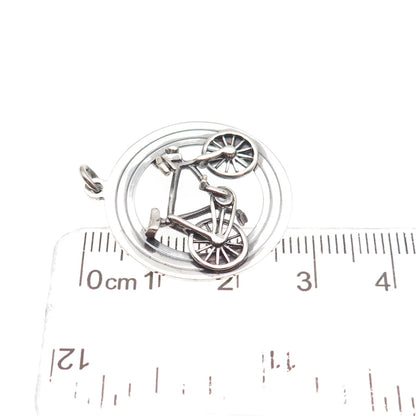 Payton Pepper & Sons 925 Sterling Silver Vintage 1964 Birmingham Bicycle Pendant