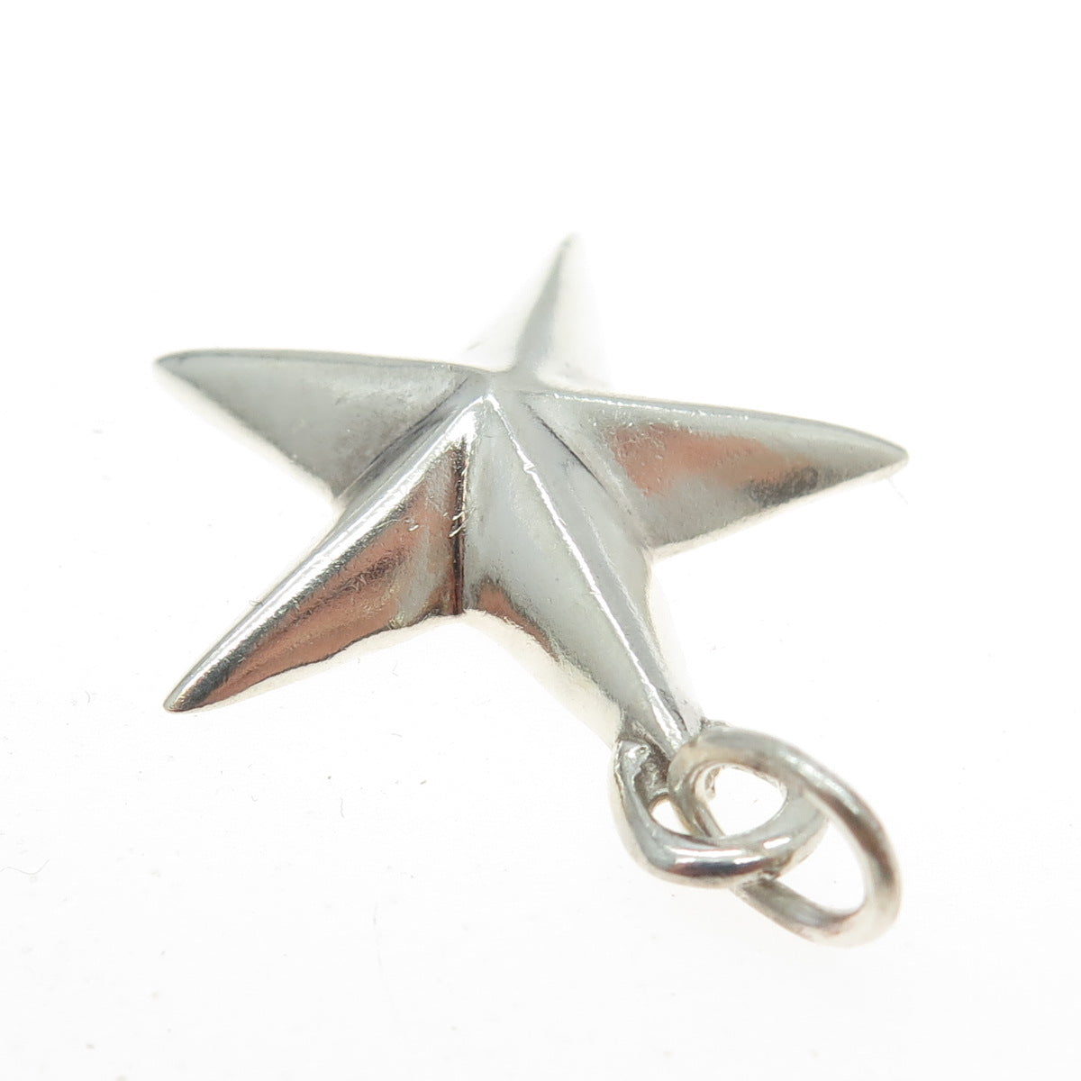 925 Sterling Silver Vintage Nautical Star Charm Pendant