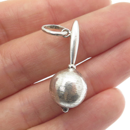 GOSEN 925 Sterling Silver Antique Art Deco Calypso Maracas Charm Pendant