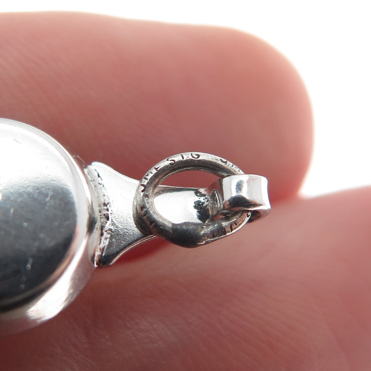 J.M. FISHER 925 Sterling Silver Antique Candle Charm Pendant