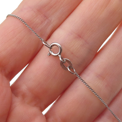 Chuck Clemency 925 Sterling Silver Real Tanzanite Cuban Chain Necklace 20"