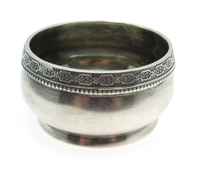 Tallinn Jewelry Factory 875 Silver Vintage 1955 Oxidized Saltcellar