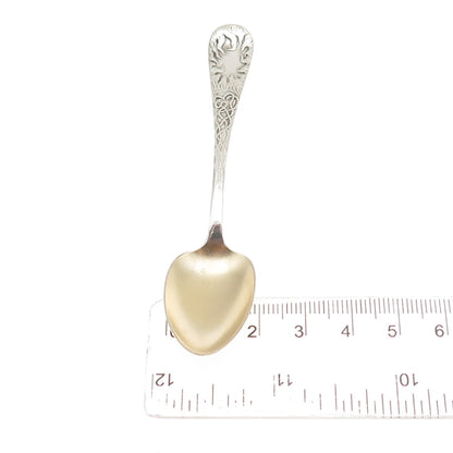 WALLACE 925 Sterling Silver Antique Art Deco Flame Coffee Spoon