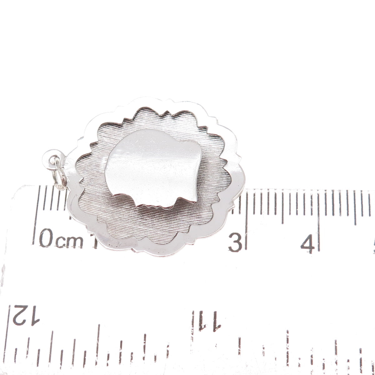 Town & Country 925 Sterling Silver Vintage Girl Profile Charm Pendant
