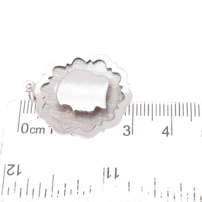 Town & Country 925 Sterling Silver Vintage Girl Profile Charm Pendant