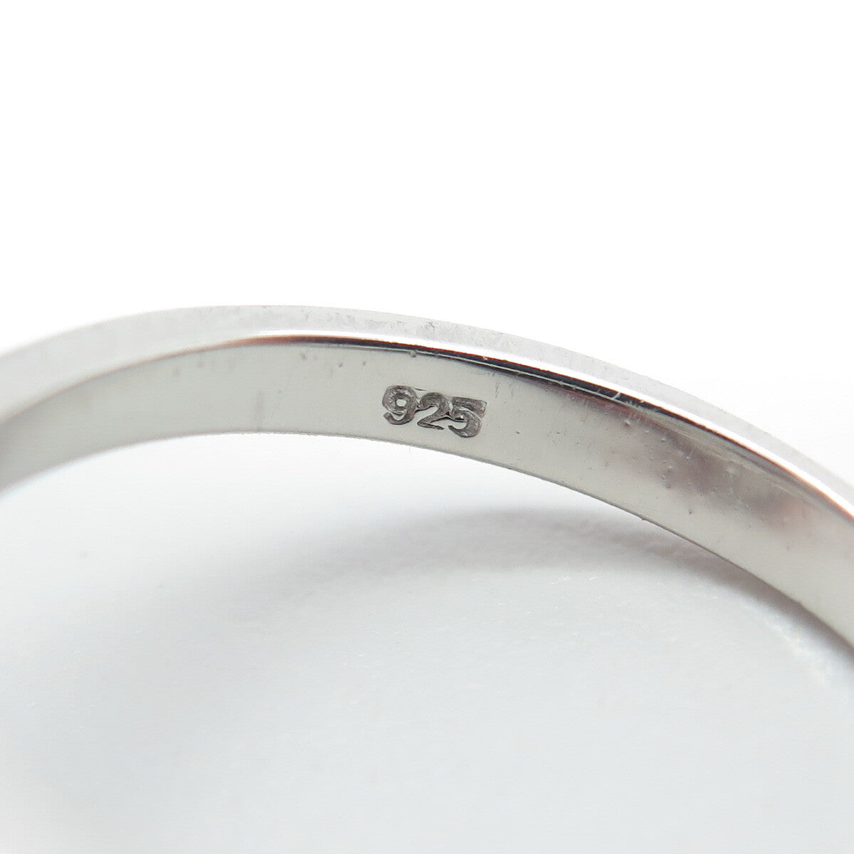 925 Sterling Silver Oval-Cut Mystic Crystal & Multi C Z Bohemian Ring Size 7