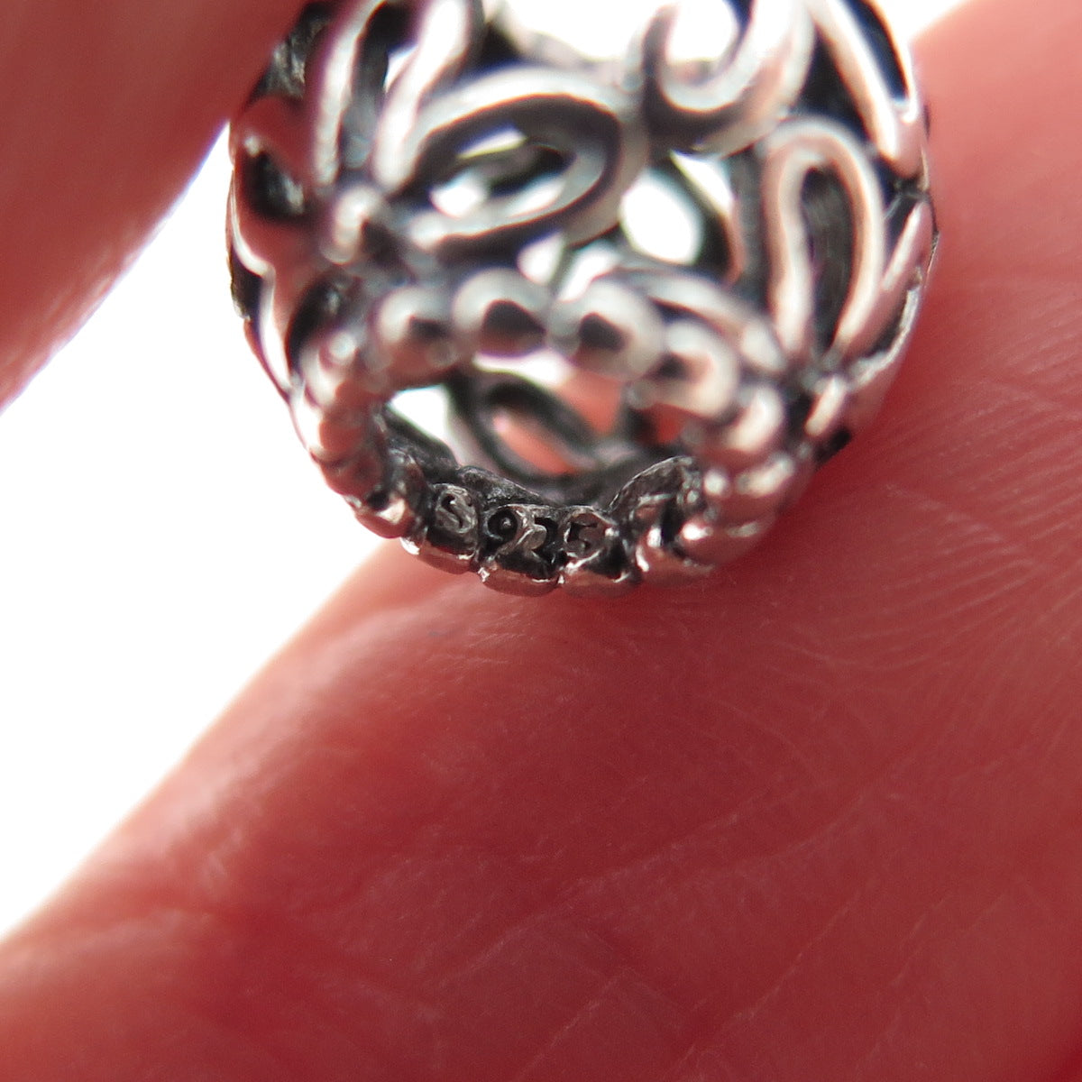 PANDORA 925 Sterling Silver Wildflower Walk Slide Bead Charm