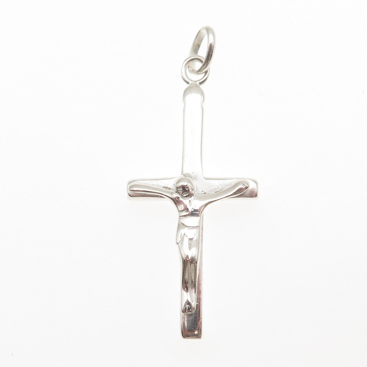 925 Sterling Silver Vintage Crucifix Cross Charm Pendant