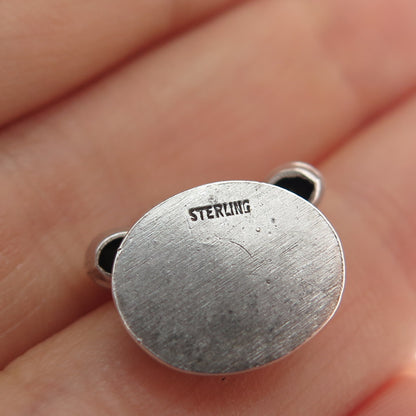 925 Sterling Silver Antique Art Deco I Love You Rotary Telephone Mini Pendant