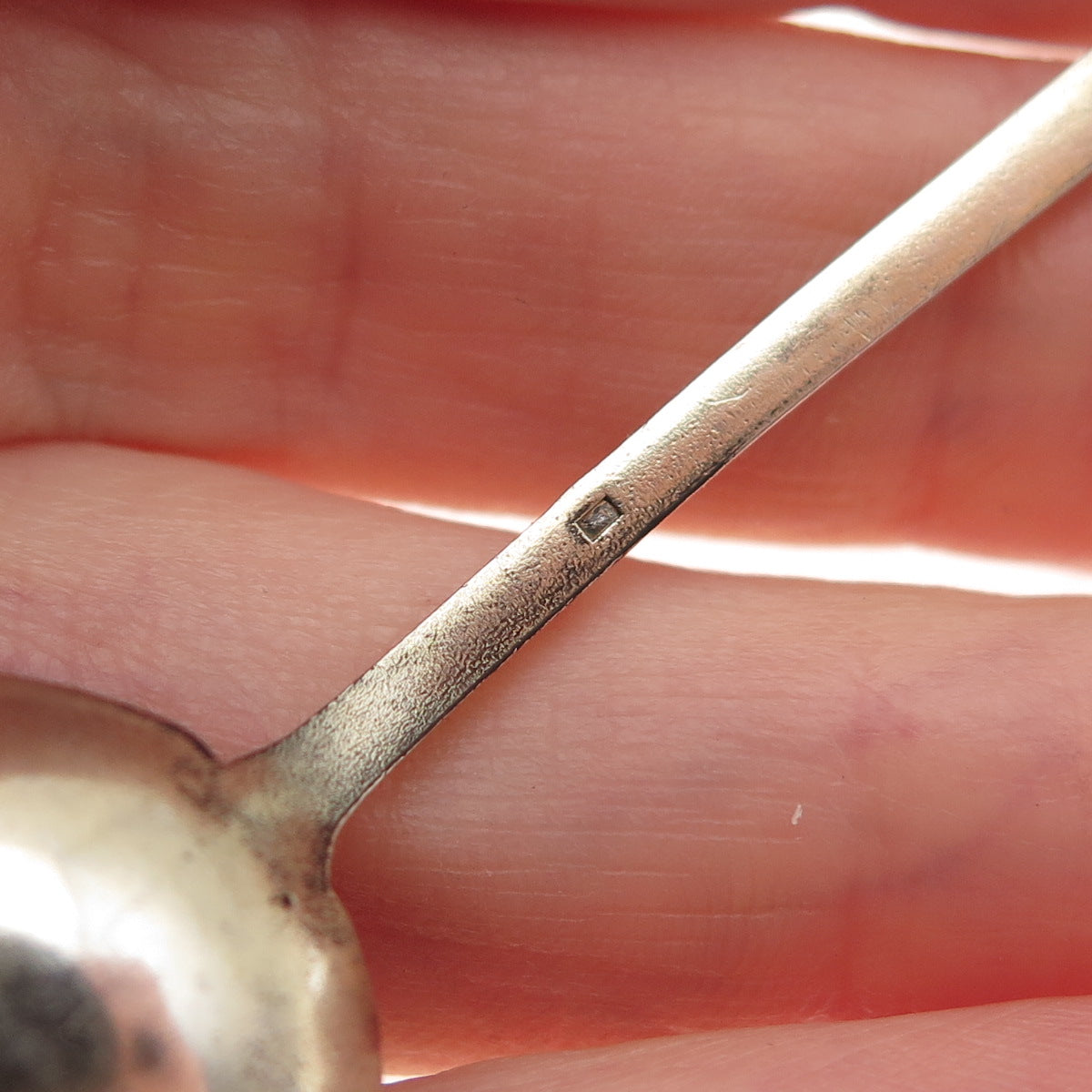 925 Sterling Antique Art Deco Canada Enamel Halifax Coat of Arms Coffee Spoon