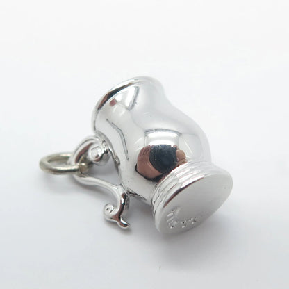 925 Sterling Silver Vintage Creamer/Milk Pitcher Handmade Charm Pendant
