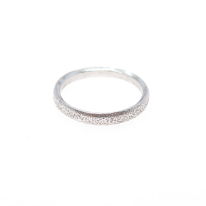 925 Sterling Silver Vintage Textured Stackable Band Ring Size 9.25