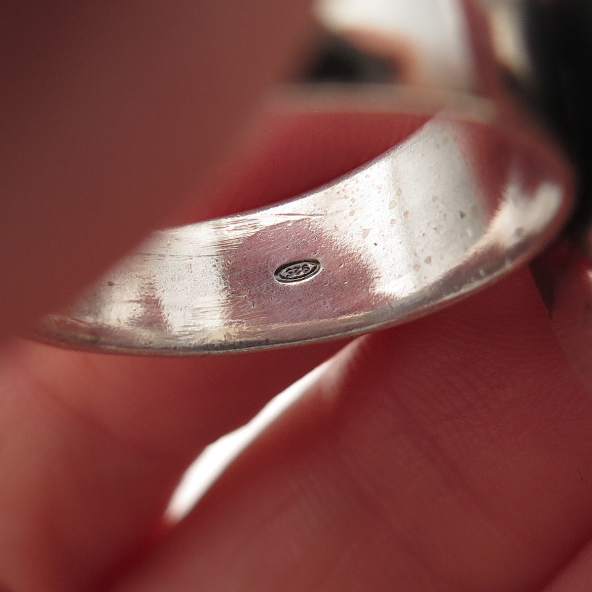 925 Sterling Silver Vintage Italy Sand Dollar Oxidized Ring Size 8.5