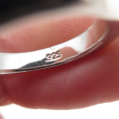 GUESS 925 Sterling Silver Hook Ring Size 7