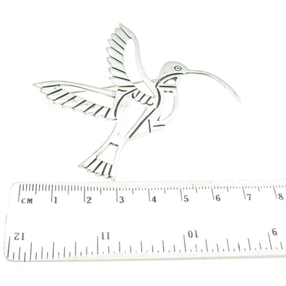 925 Sterling Silver Vintage Mexico Hummingbird Pin Brooch