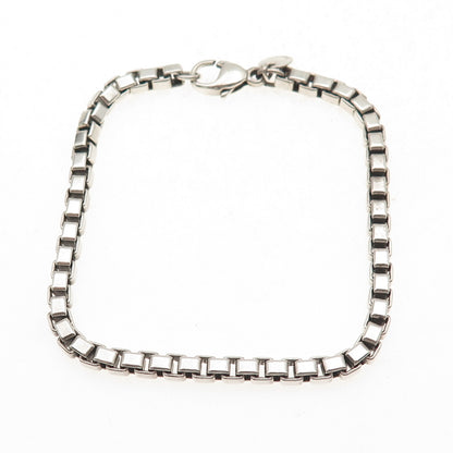 Tiffany & Co. 925 Sterling Silver Vintage Venetian Link Bracelet 7.25"