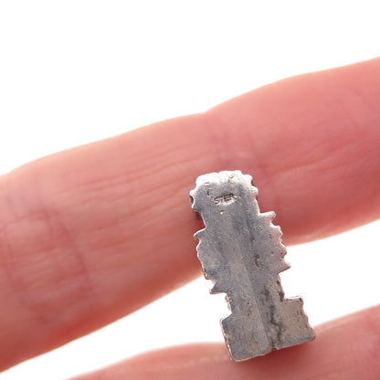 925 Sterling Silver Vintage Cologne Cathedral Oxidized 3D Charm Pendant