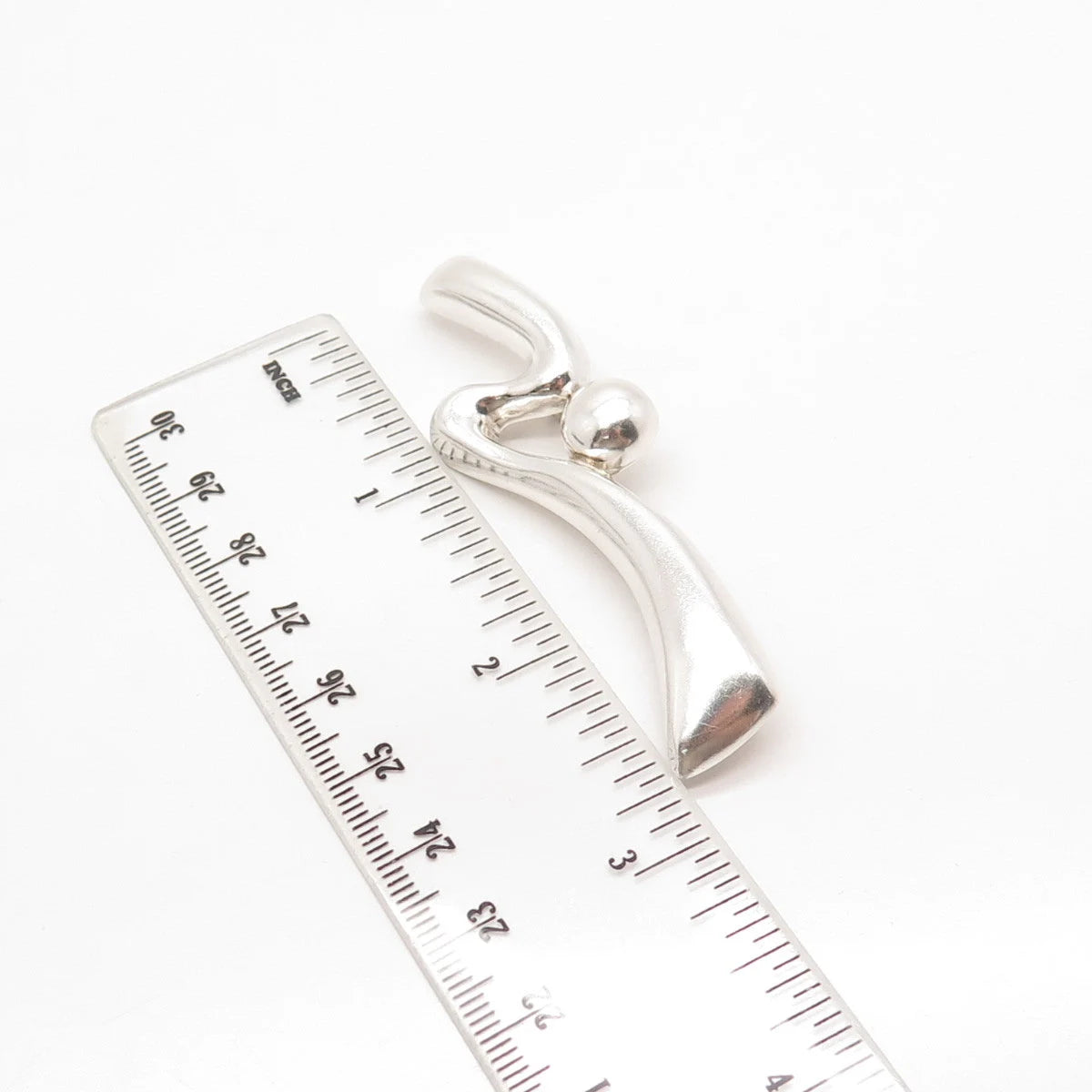 925 Sterling Silver Vintage Mexico Modernist Pin Brooch