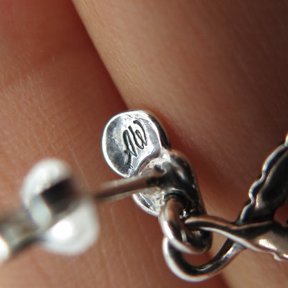 CAROLYN POLLACK American West Sterling Silver Vintage Feather Oxidized Earrings