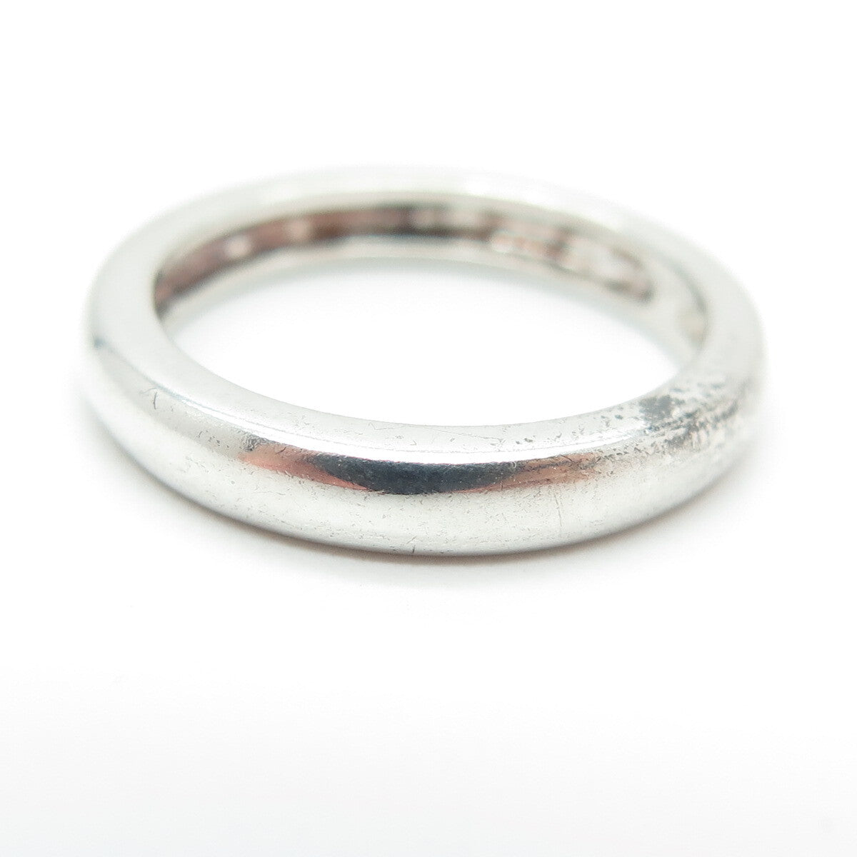 MICHELLE ALBALA 925 Sterling Silver Vintage Classic Wedding Band Ring Size 6