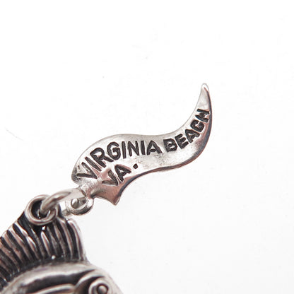 Pacific Jewelry 925 Sterling Silver Vintage Swordfish Oxidized Charm Pendant