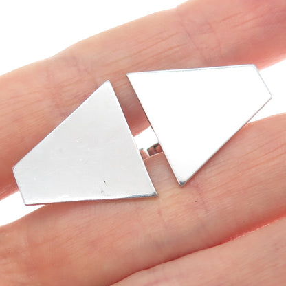 925 Sterling Silver Vintage T2 Modernist Cufflinks