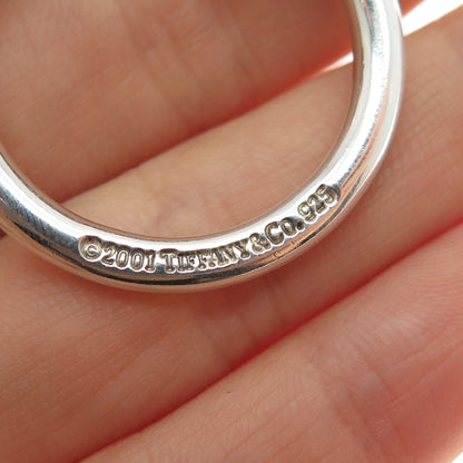 TIFFANY & CO 925 Sterling Silver Vintage 2001 Screw-Off Ball Key Ring