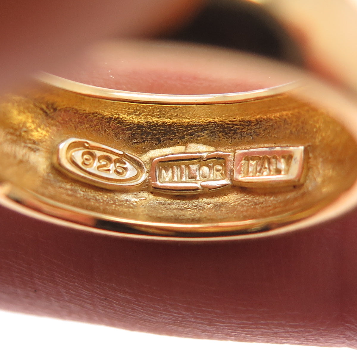 MILOR 925 Sterling Silver 2-Tone Italy Modernist Ring Size 7