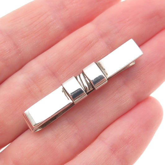 Georg Jensen 925S Sterling Silver Vintage Denmark Modernist Tie Bar Clip #74B