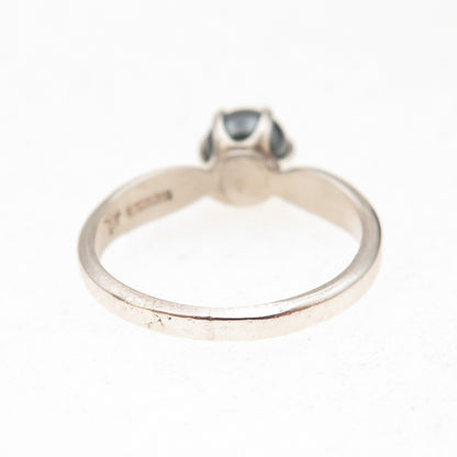 Bell Trading Post 925 Sterling Silver Vintage Real Hematite Oxidized Ring Size 8