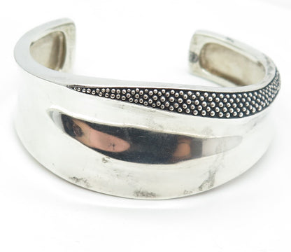 MICHAEL DAWKINS 925 Sterling Silver Vintage Modernist Adjustable Bracelet 7.25"