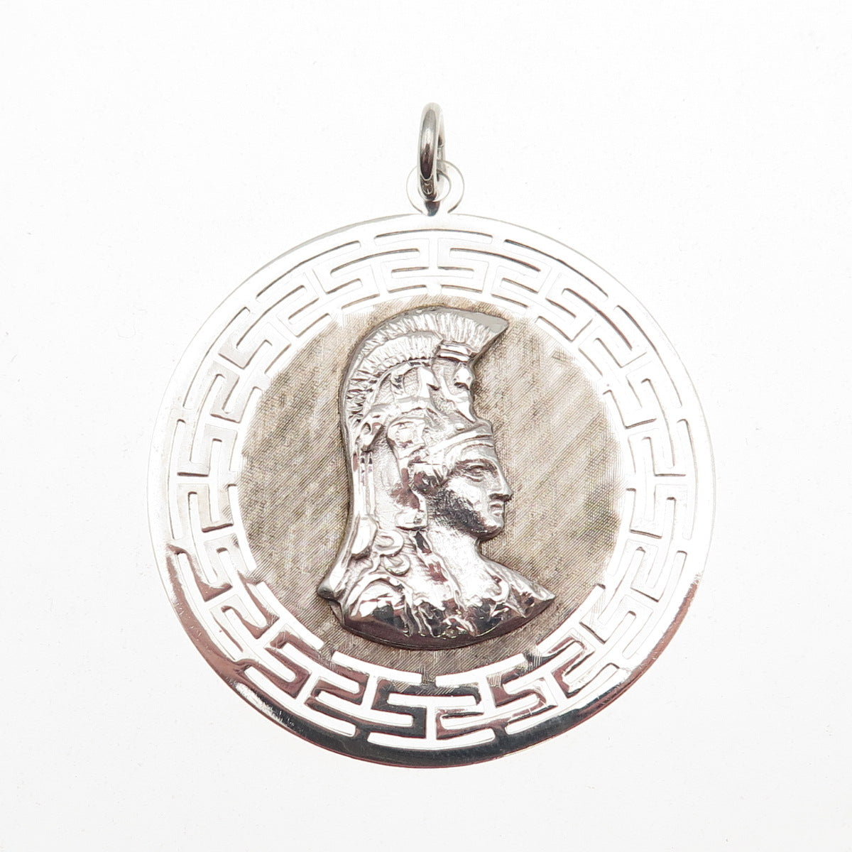 925 Sterling Silver Vintage Ares Greek God Charm Pendant