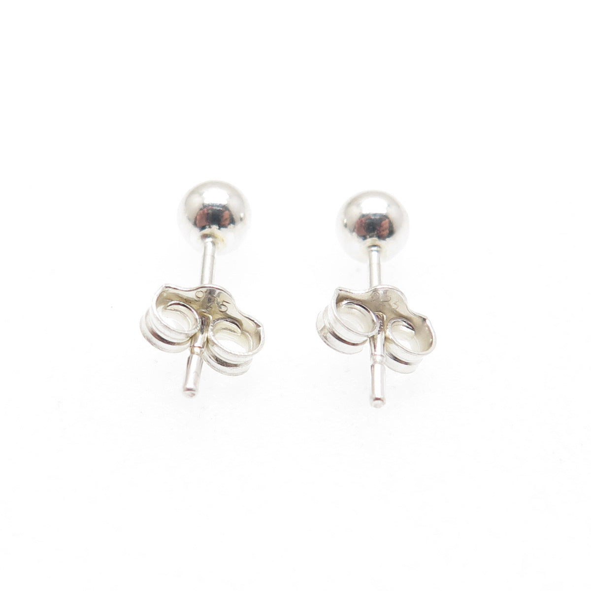 925 Sterling Silver Ball Bead Stud Earrings