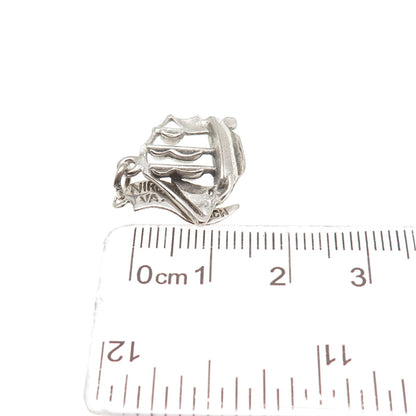 Pacific Jewelry Sterling Silver Vintage Virginia Beach Sailing Ship Mini Pendant