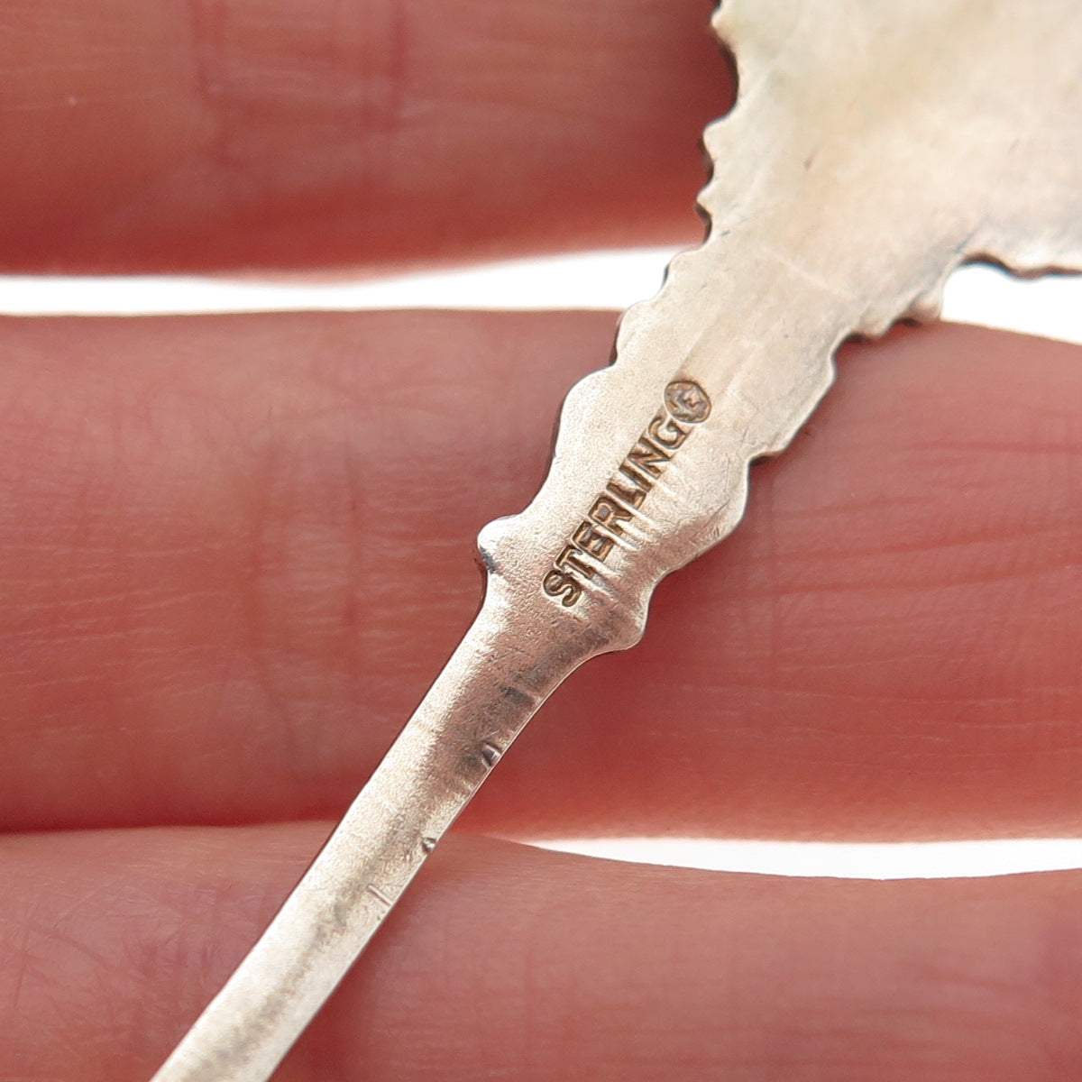 P.W. Ellis & Co 925 Sterling Antique Art Deco Canada Enamel Toronto Coffee Spoon