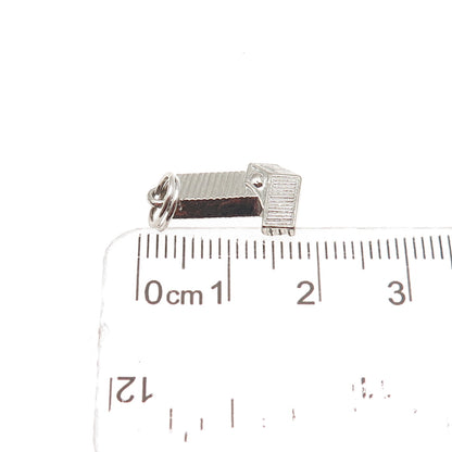 925 Sterling Silver Vintage United Nations Headquarters Mini Charm Pendant