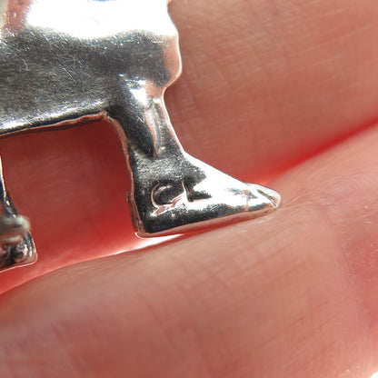 MARY ENGELBREIT 925 Sterling Silver Vintage Lady in Hat Modernist Pin Brooch