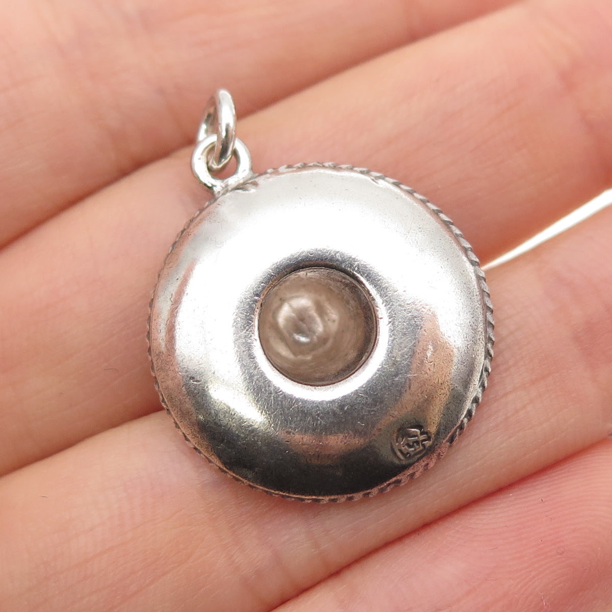 925 Sterling Silver Vintage Mexico Sombrero Oxidized 3D Charm Pendant