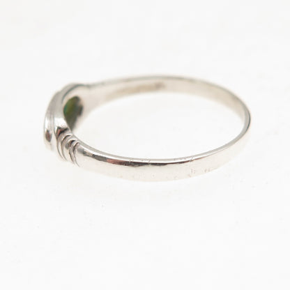 925 Sterling Silver Vintage Real Turquoise Ring Size 6.5
