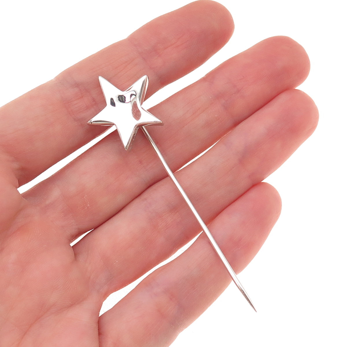 Alwand Vahan 925 Sterling Silver Vintage Star Lapel Pin